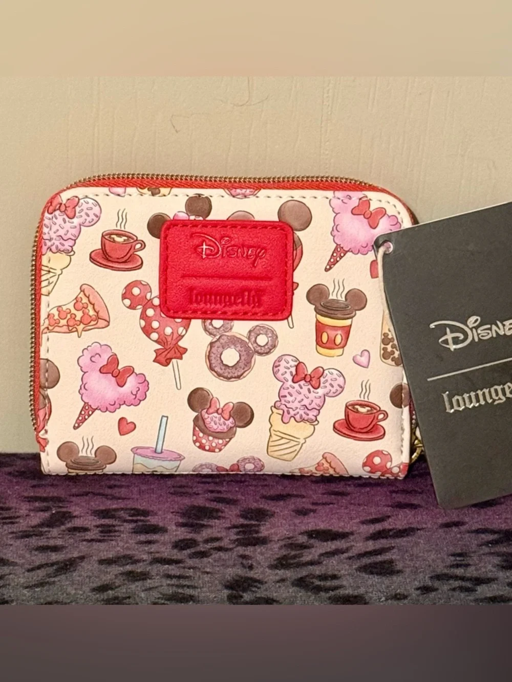 Loungefly Disney Snacks Print Mini Backpack and Wallet Set - Picture 5 of 11